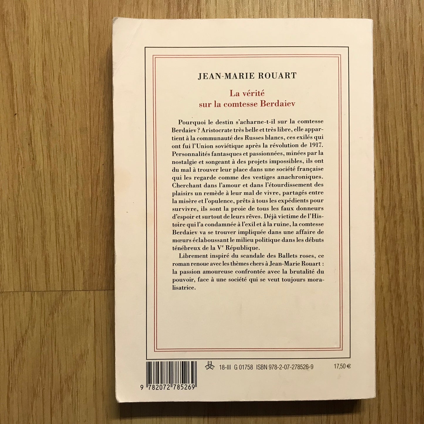 Rouart, Jean-Marie - La vérité sur la Comtesse Berdaiev