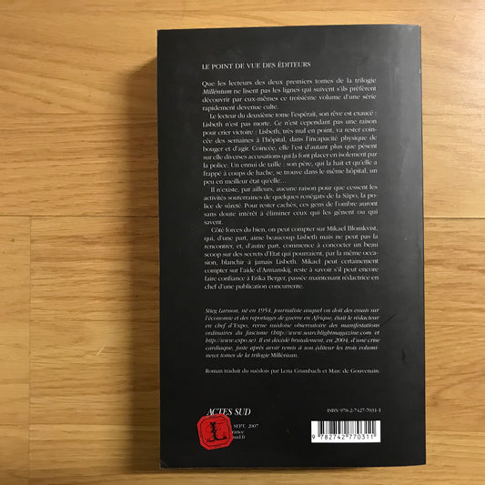 Larsson, Stieg - Millenium 3