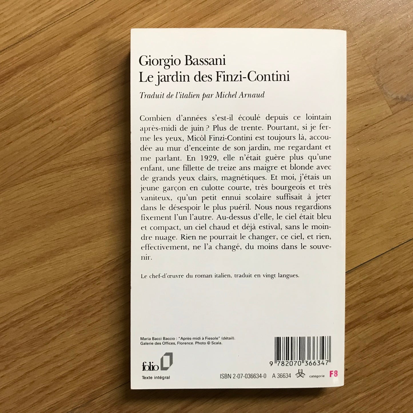 Bassani, Giorgio - Le jardin des Finzi-Contini