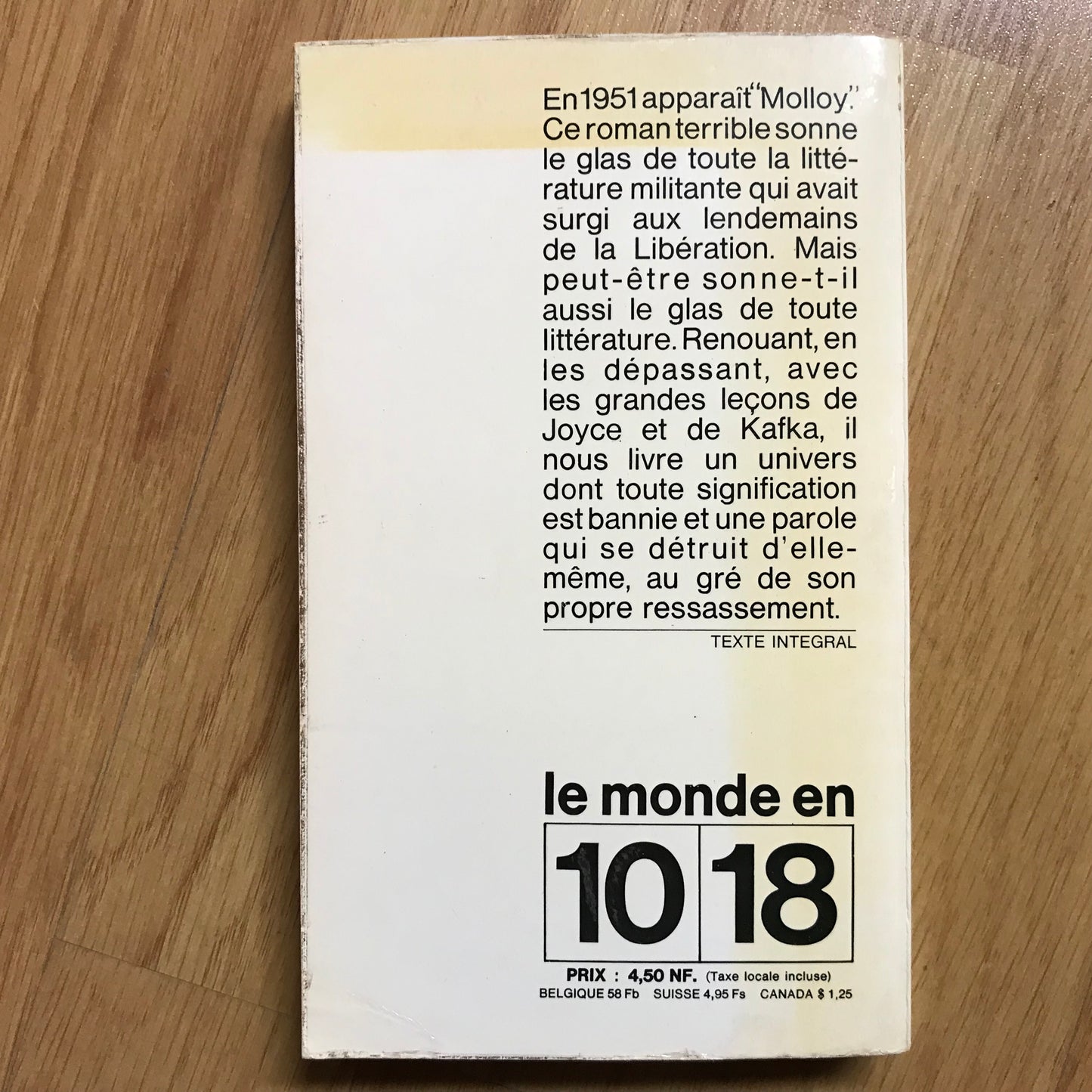 Beckett, Samuel - Molloy