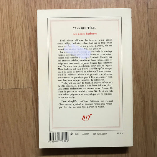 Queffélec, Yann - Les noces barbares