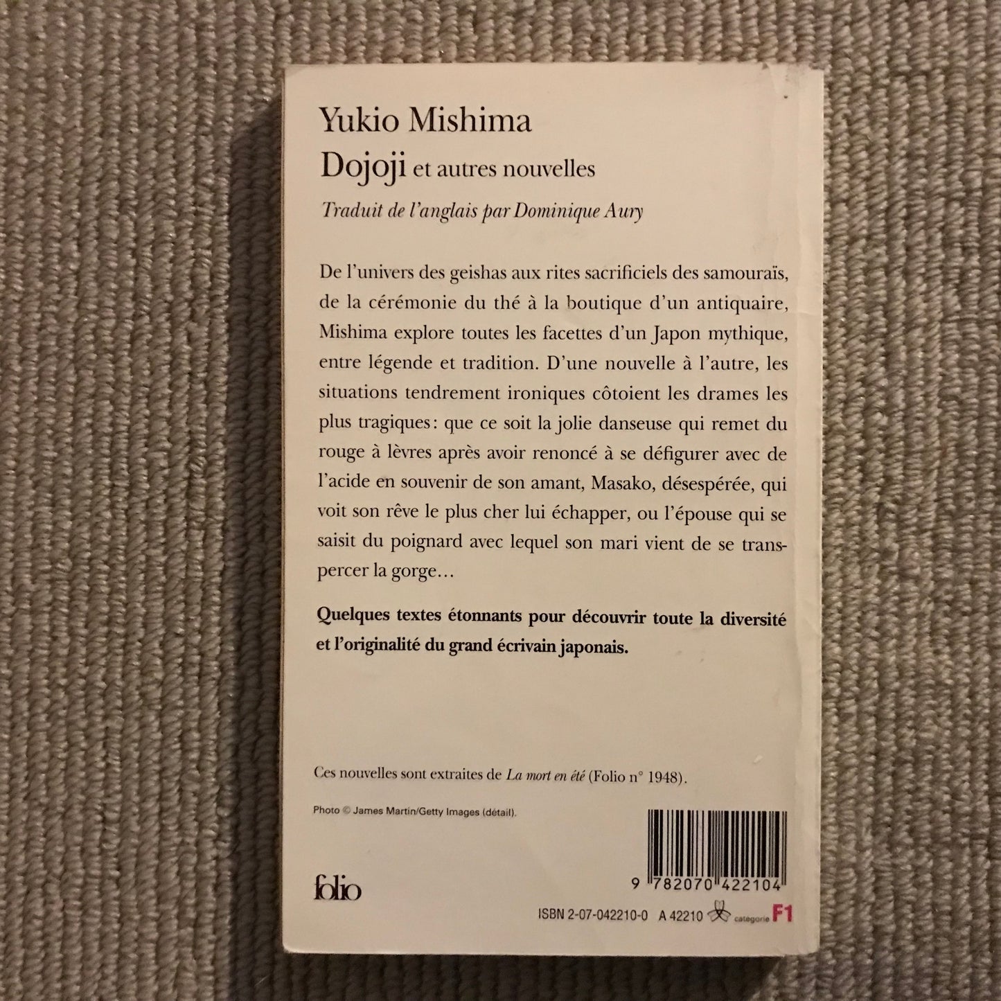 Mishima, Yukio- Dojoji et autres nouvelles
