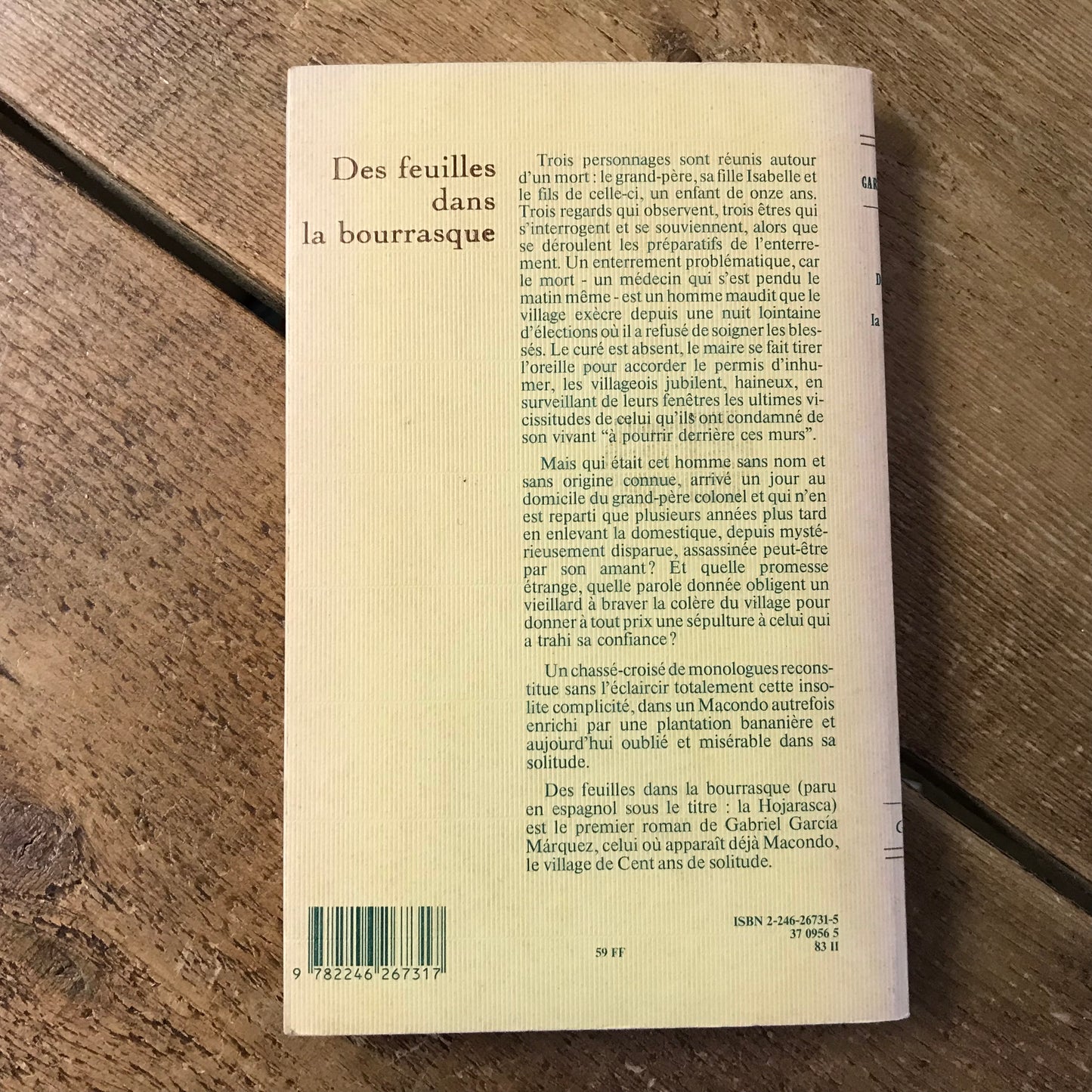 Garcia Marquez, Gabriel - Des feuilles dans la bourrasque