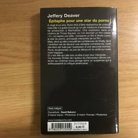 Deaver, Jeffrey - Épitaphe pour une star du porno