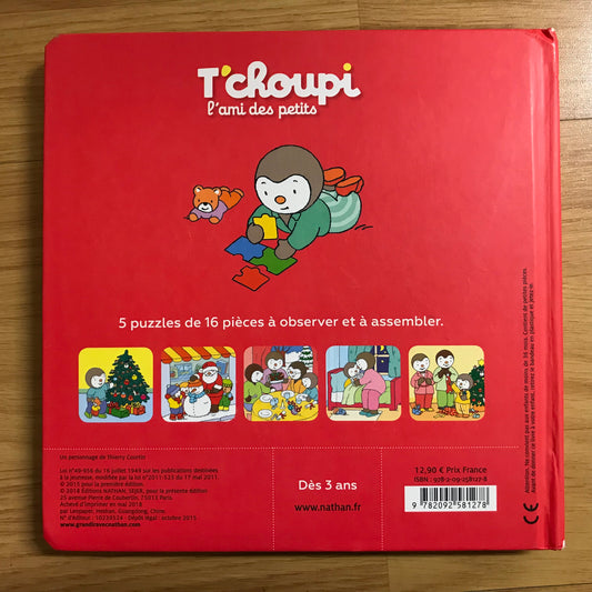 T’choupi, mon livre puzzle de Noël - T. Courtin