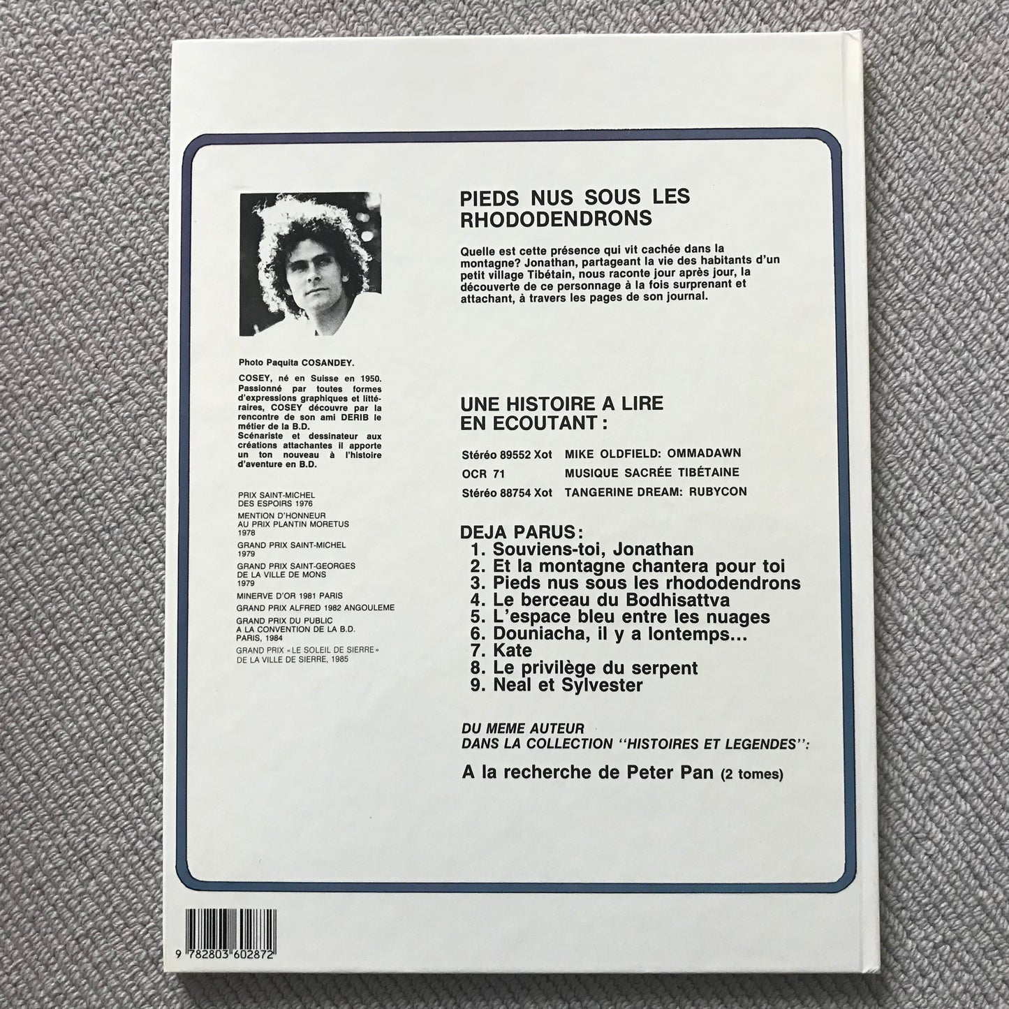 Jonathan, T03: Pieds nus sous les rhododendrons - Cosey