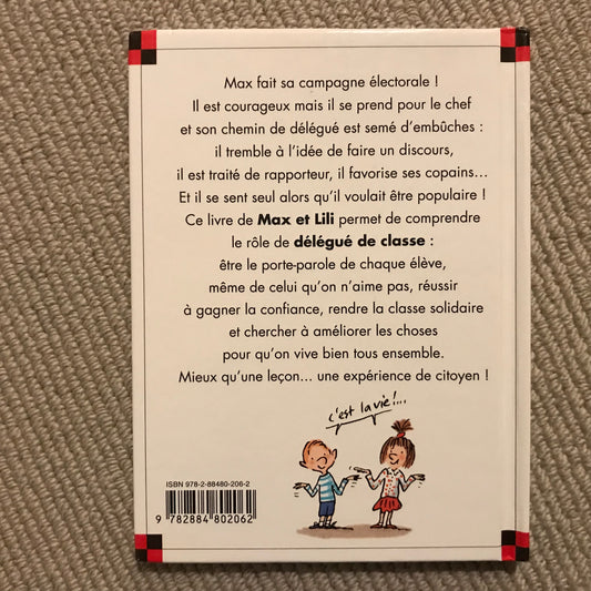 Max et Lili T73: Max veut être délégué de classe - Bloch & Saint Mars