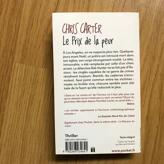 Carter, Chris - Le prix de la peur