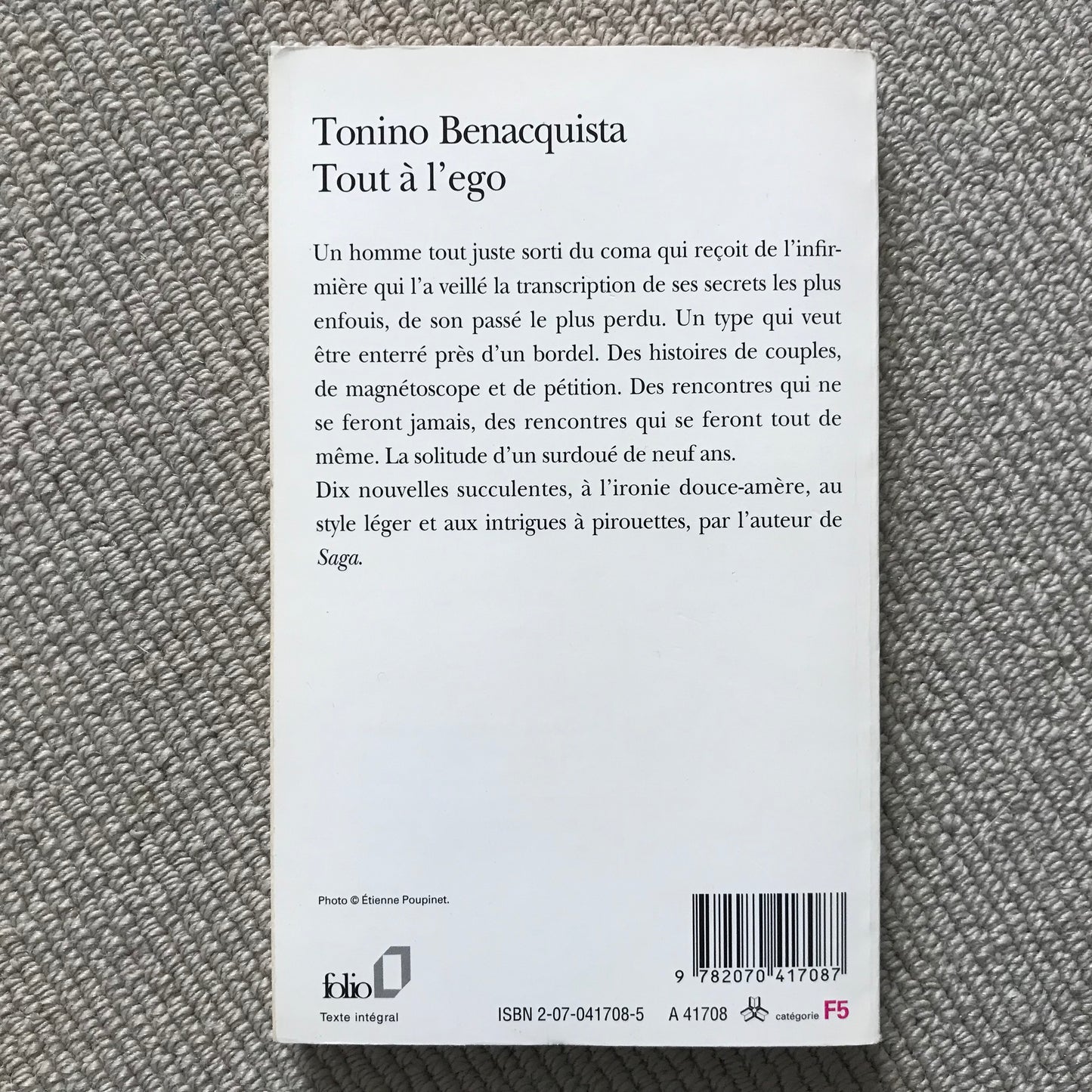 Benacquista, Tonino - Tout à l’égo
