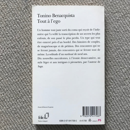 Benacquista, Tonino - Tout à l’égo