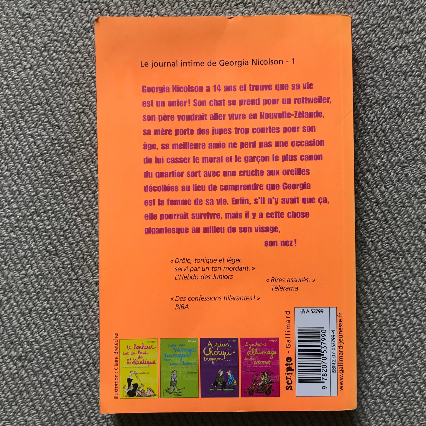 Le journal intime de Georgia Nicolson T01, Mon nez, mon chat, l’amour et moi… - Louise Rennison