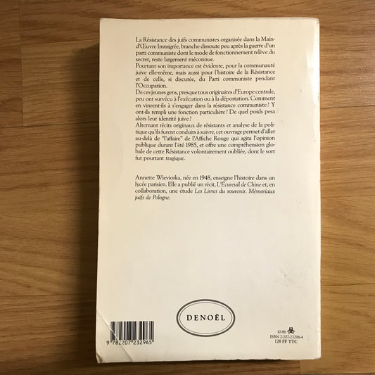Wieviorka, Annette - Ils étaient juifs, résistants, communistes