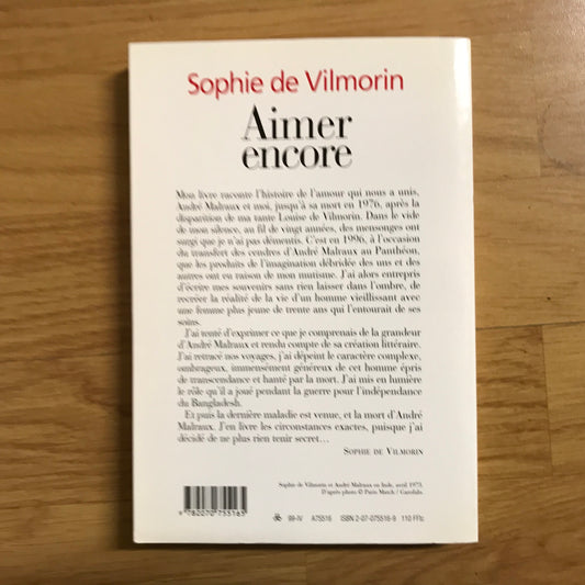 Vilmorin de, Sophie - Aimer encore