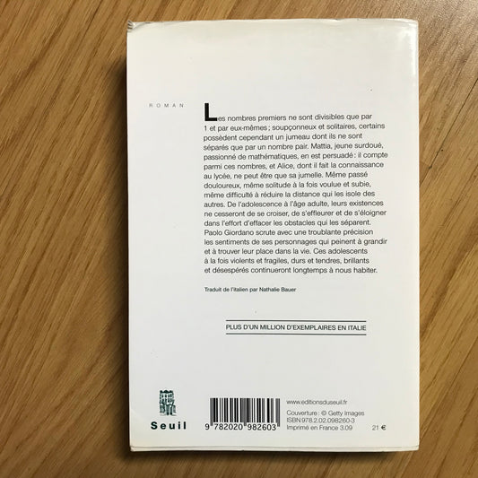 Giordano, Paolo - La solitude des nombres premiers