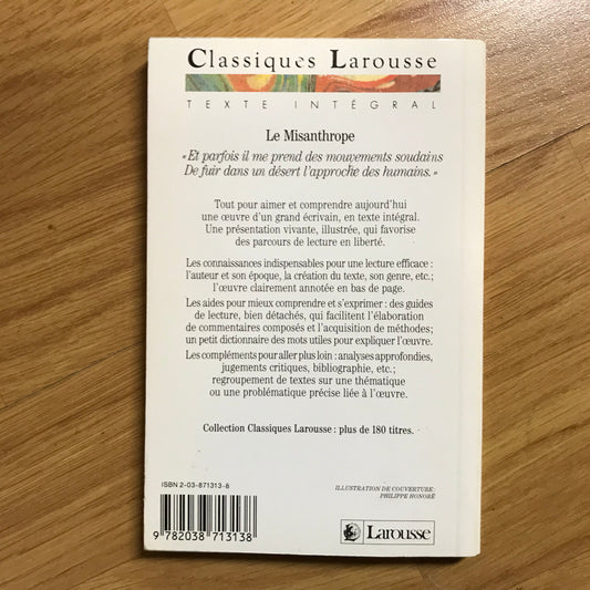 Molière - Le Misanthrope