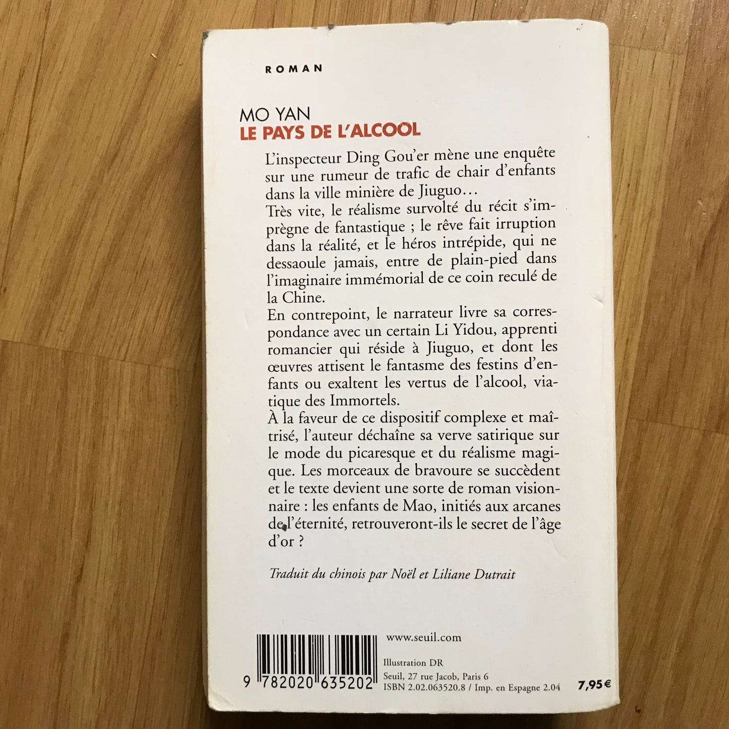 Yan, Mo - Le pays de l’alcool