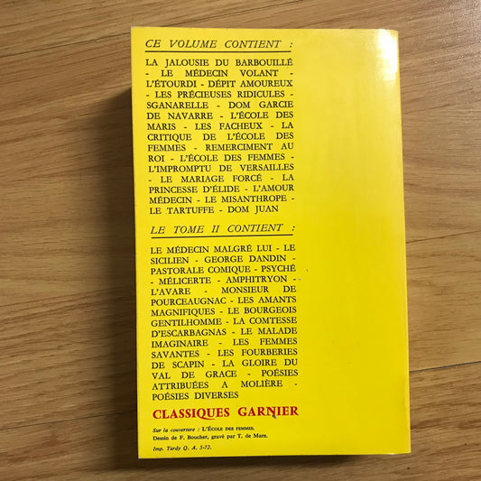 Molière - Œuvres complètes Tome 1