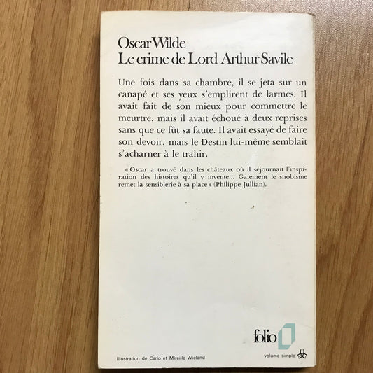 Wilde, Oscar - Le crime de Lord Arthur Savile