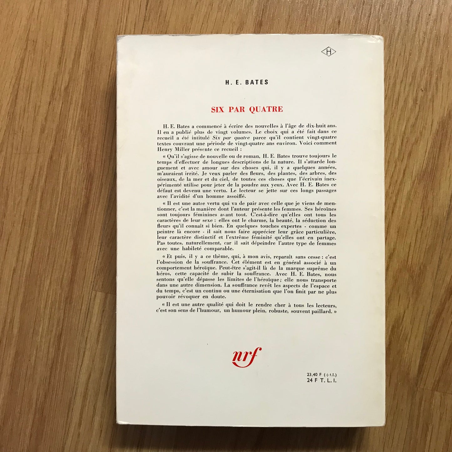 Bateson H. E. - Six par quatre