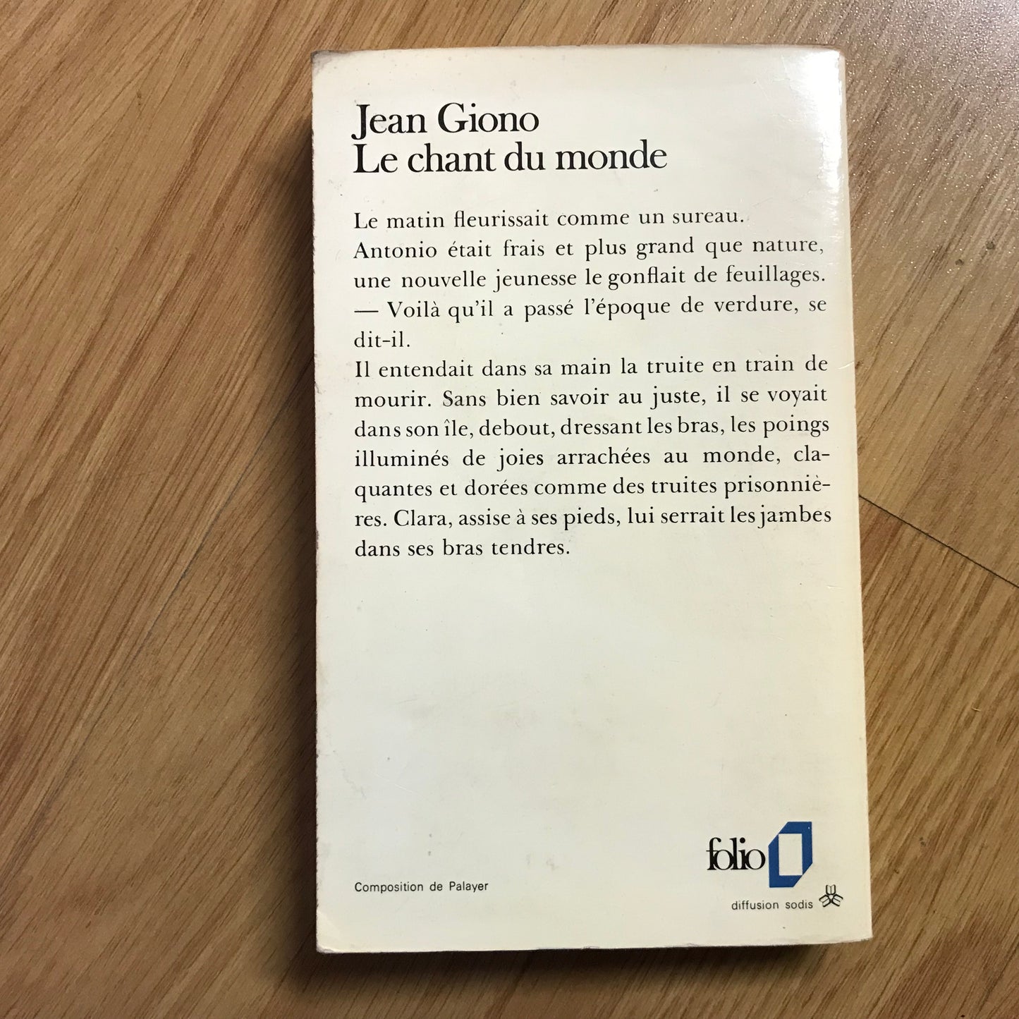 Giono, Jean - Le chant du monde