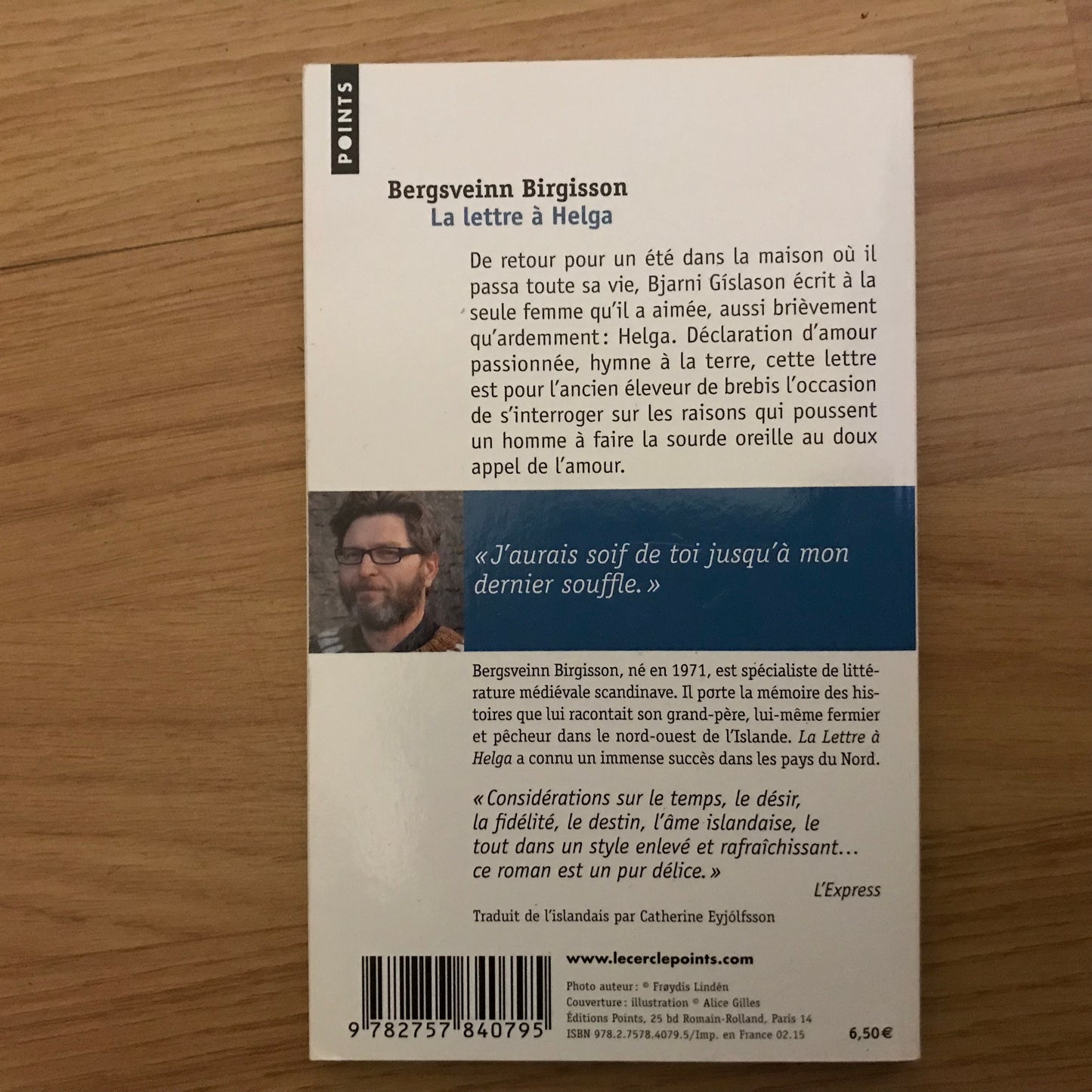 Birgisson, Bergsveinn - La lettre à Helga