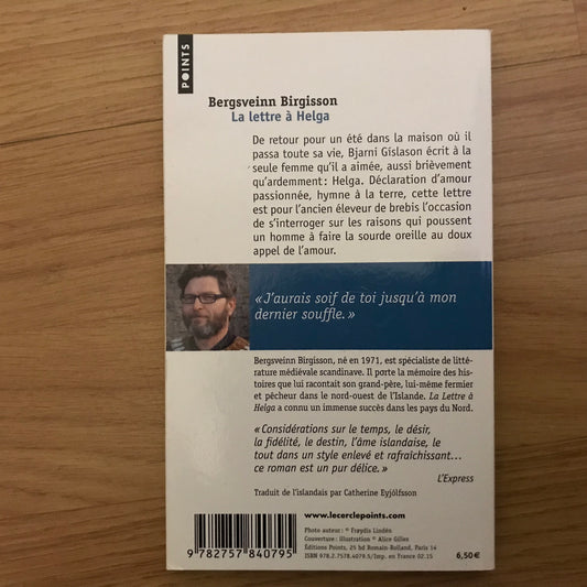 Birgisson, Bergsveinn - La lettre à Helga