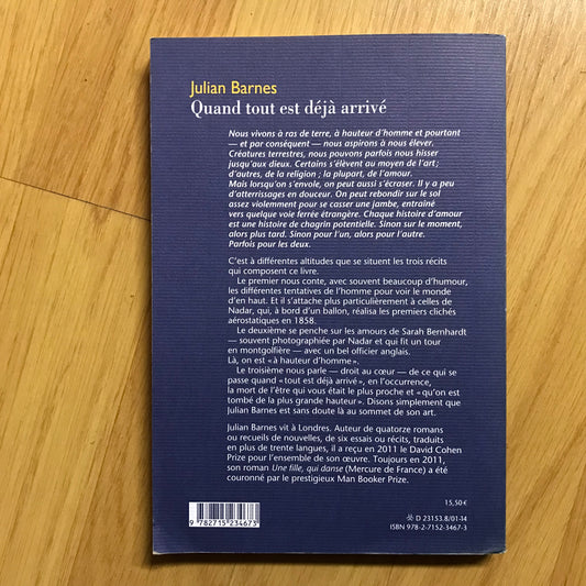 Barnes, Julian - Quand tout est déjà arrivé