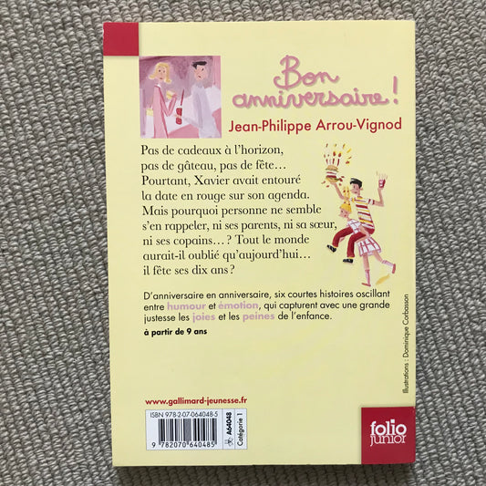 Arrow-Vignod, J-P - Bon anniversaire !