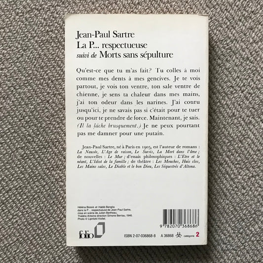 Sartre, Jean-Paul - La P… respectueuse & Morts sans sépulture