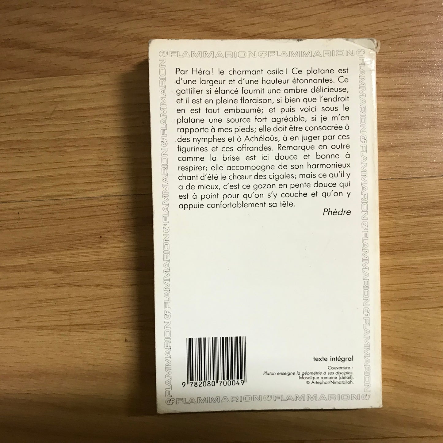 Platon - Le banquet, Phèdre