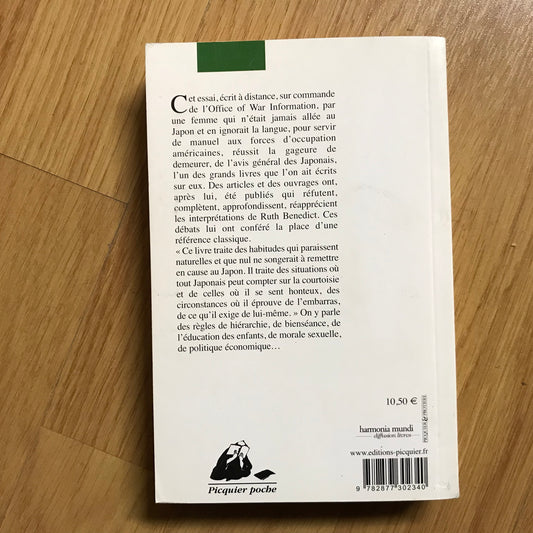 Benedict, Ruth - Le chrysanthème et le sabre