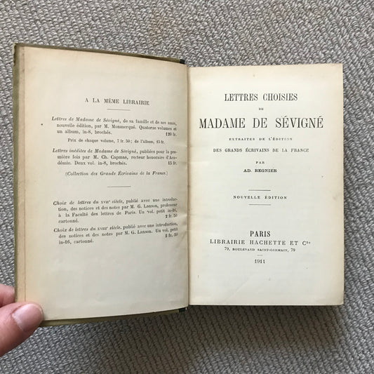 Sévigné de, Madame - Lettres choisies