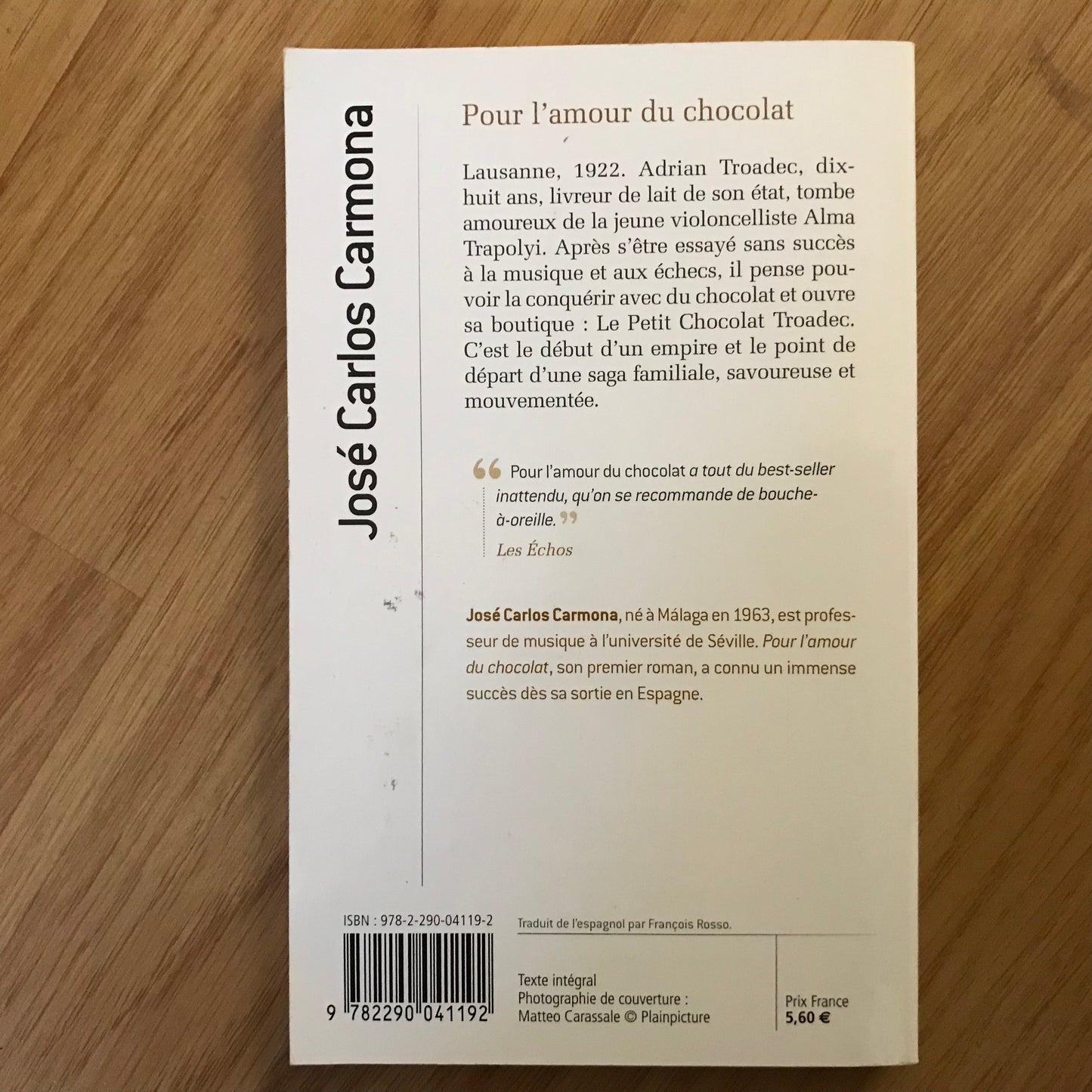 Carmona, José Carlos - Pour l’amour du chocolat