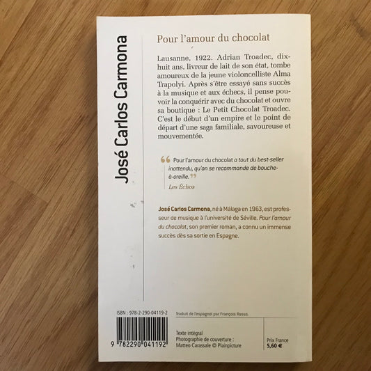 Carmona, José Carlos - Pour l’amour du chocolat