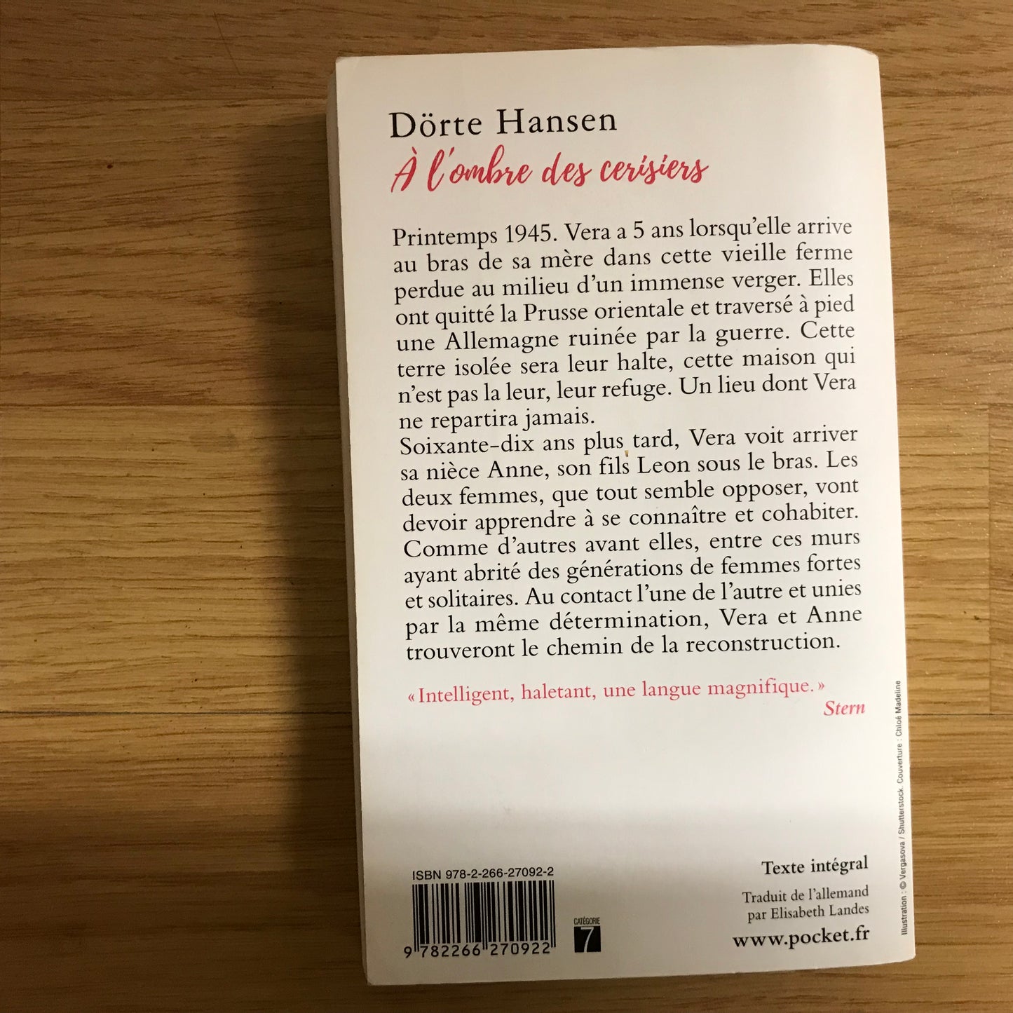 Hansen, Dörte - A l’ombre des cerisiers