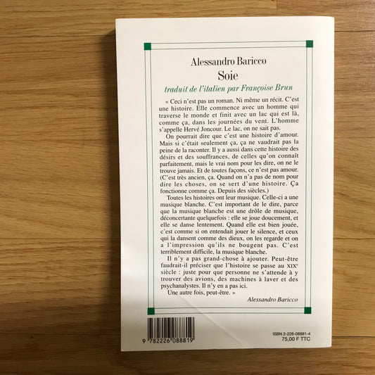 Baricco, Alessandro - Soie