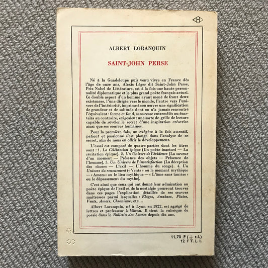 Loranquin, Albert - Saint-John Perse