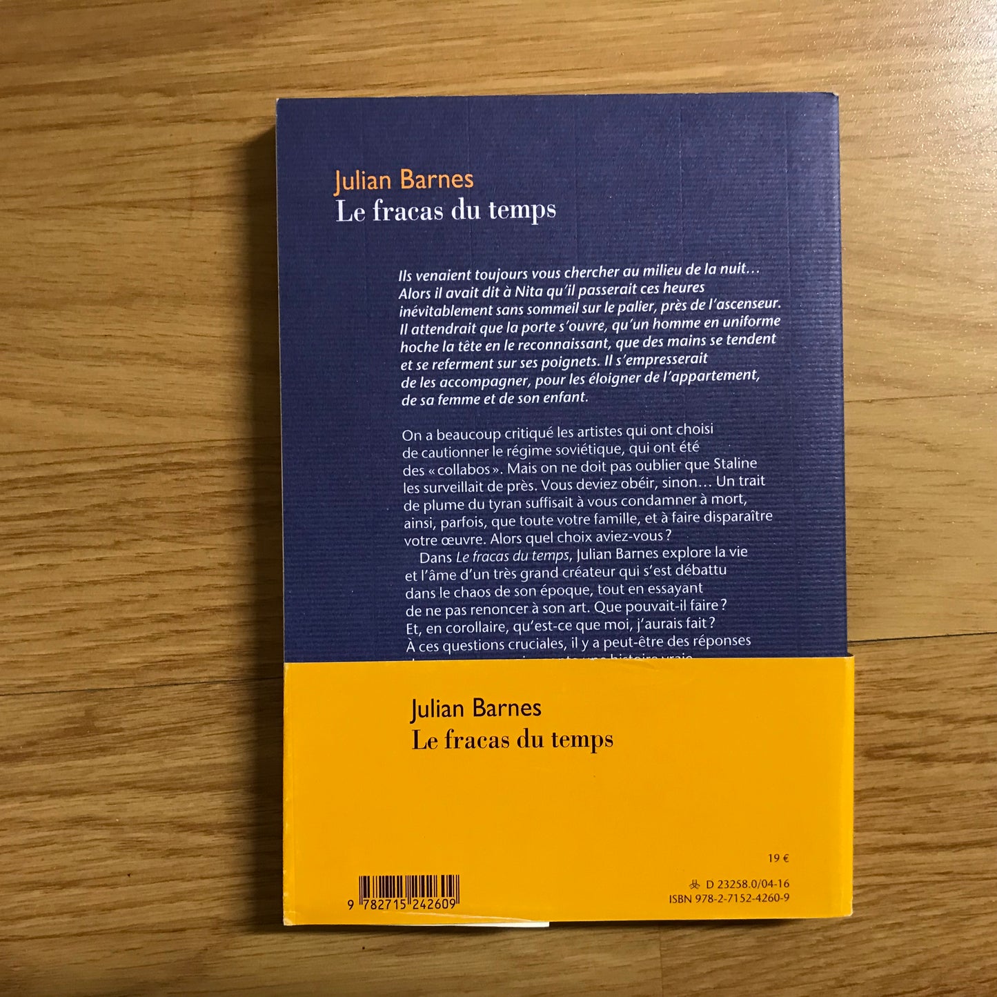 Barnes, Julian - Le fracas du temps