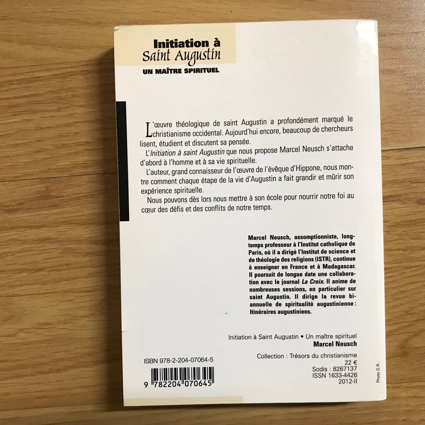 Neusch, Marcel - Initiation à Saint Augustin
