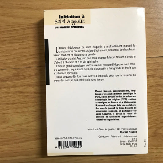 Neusch, Marcel - Initiation à Saint Augustin