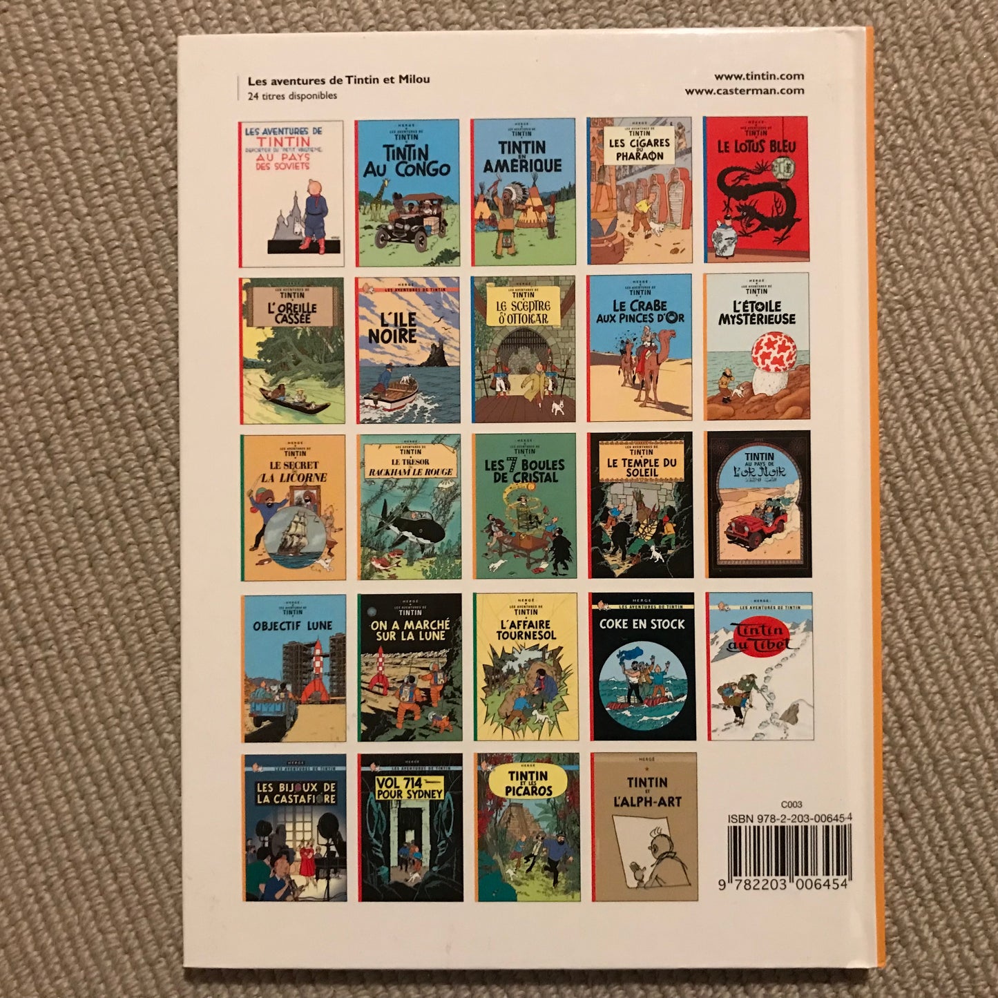 Tintin T13, Les 7 boules de cristal - Hergé