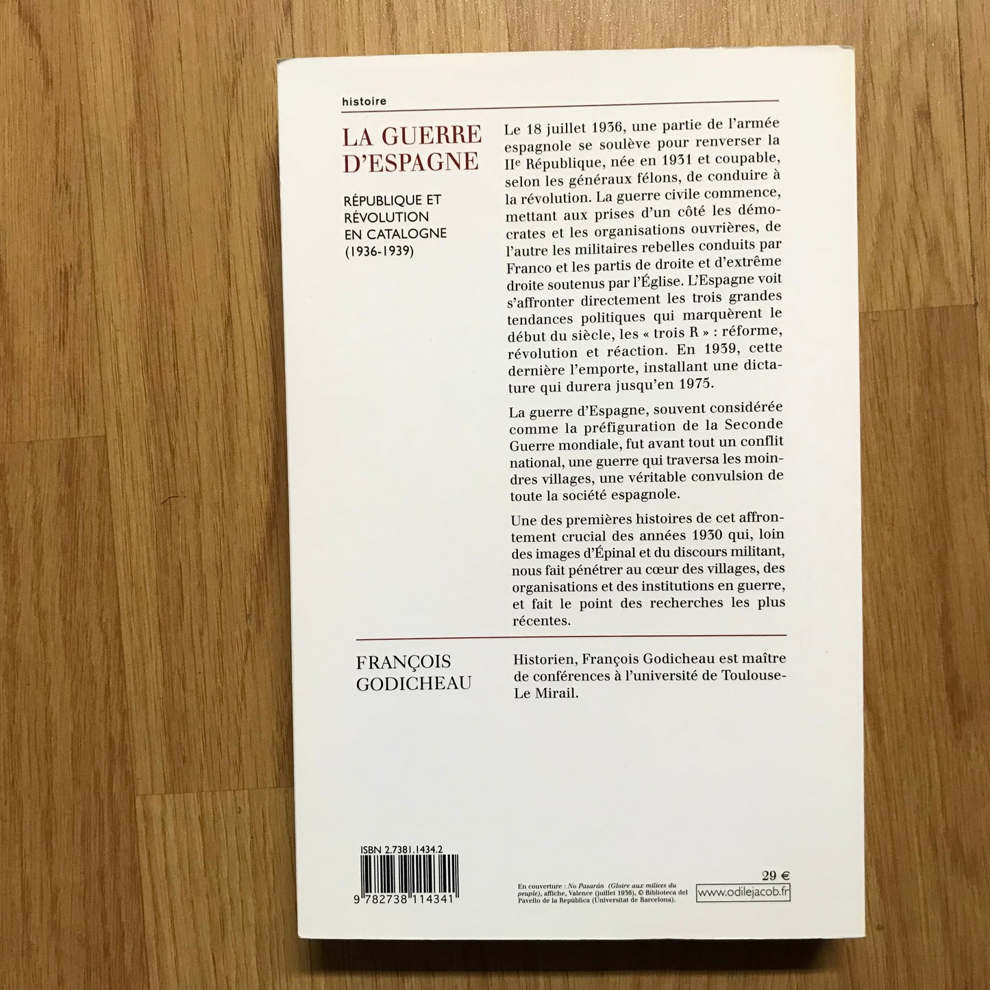 Godicheau, François - La guerre d’Espagne, République et révolution en Catalogne (1936-1939)