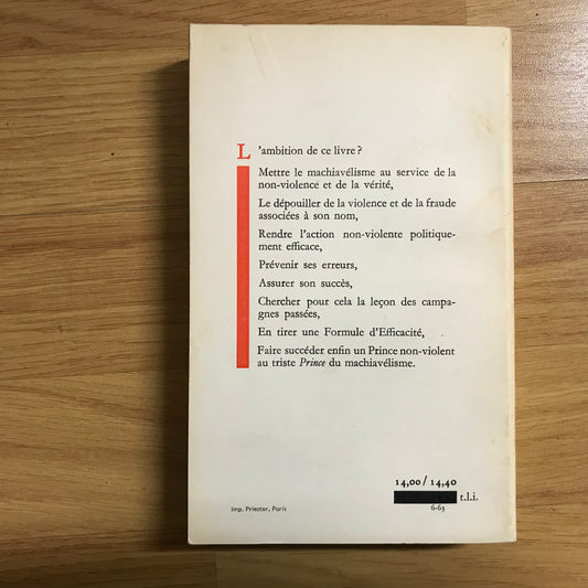 Panter-Brick, S. - Gandhi contre Machiavel