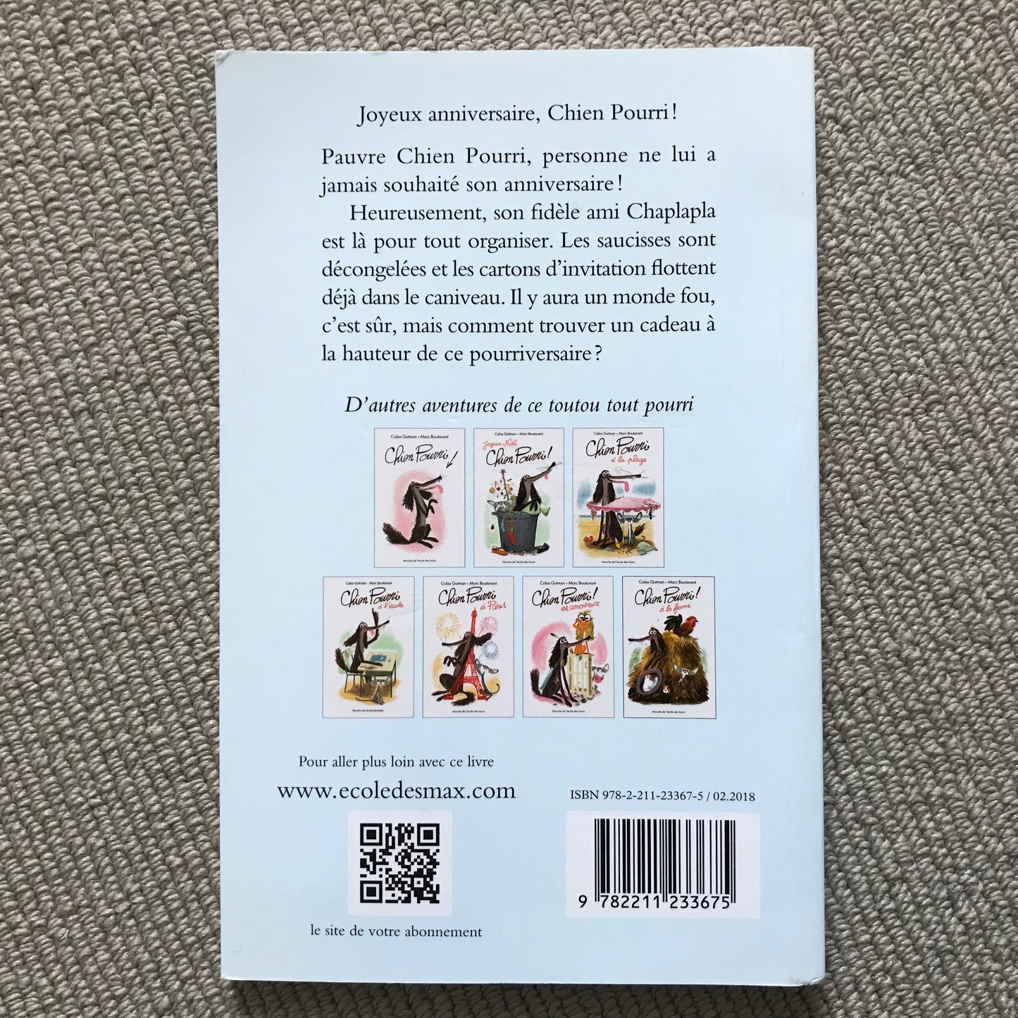 Joyeux anniversaire Chien Pourri ! C. Gutman & M. Boutavant