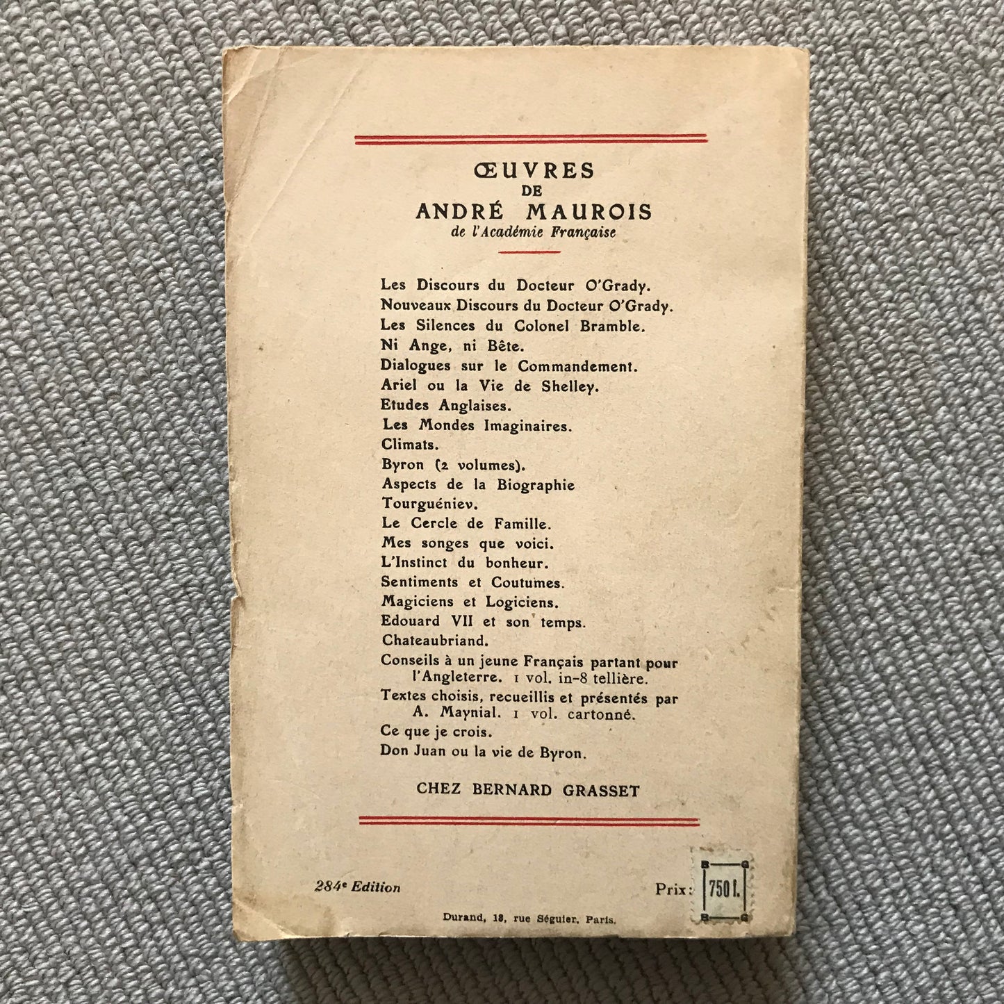 Maurois, André - Le cercle de famille