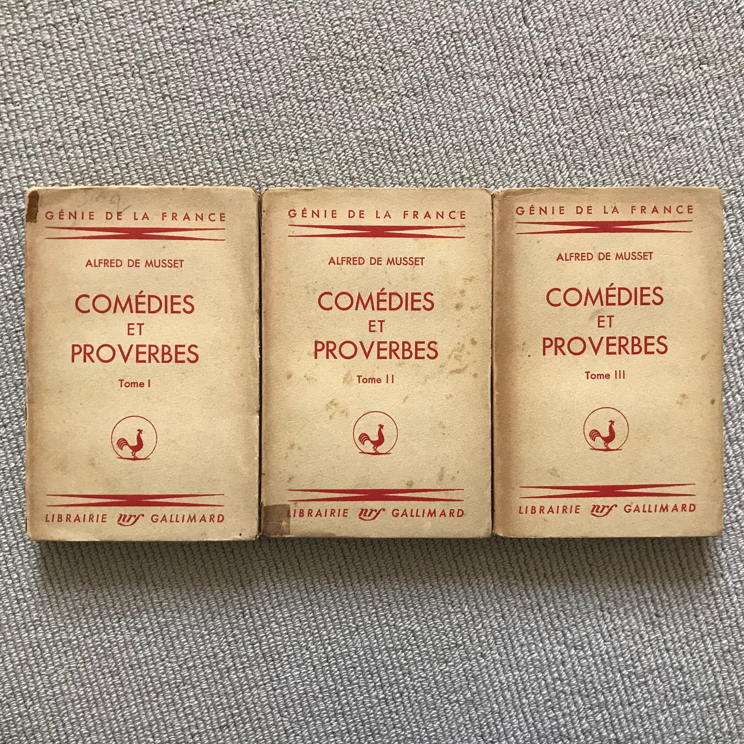 Musset de, Alfred - Comédies et proverbes Tomes 1, 2 & 3
