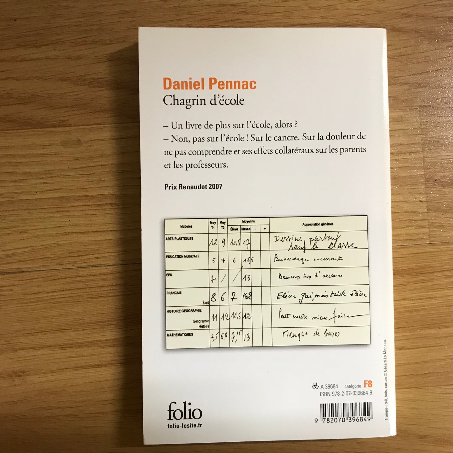 Pennac, Daniel - Chagrin d’école