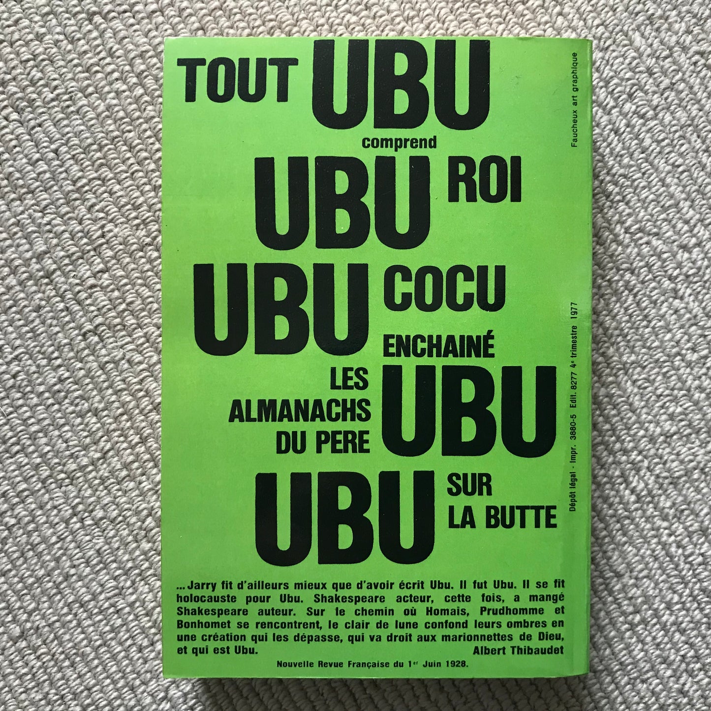 Jarry - Tout Ubu