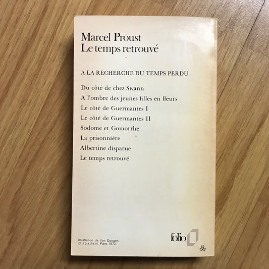 Proust - À la recherche du temps perdu volume 7: Le temps retrouvé