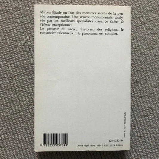Mircea Eliade - Cahier de l’Herne